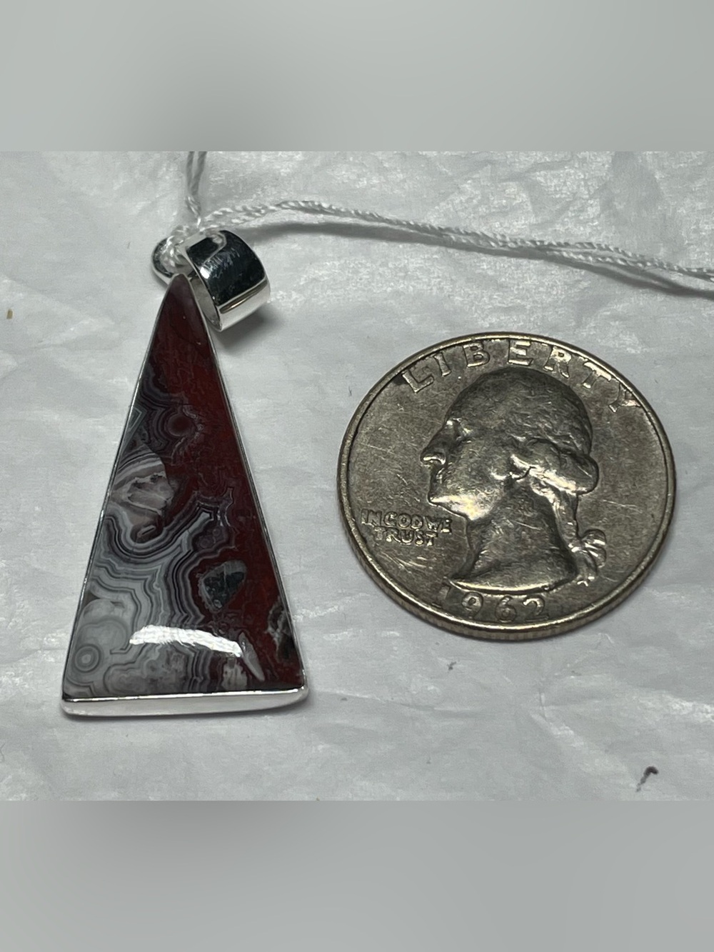 Crazy lace, agate pendant